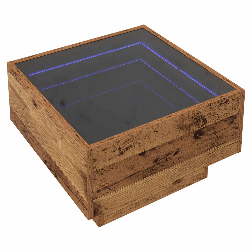 Tavolino da salotto | Tavolino da caff¨¨ | Tavolino da Soggiorno Legno vecchio 50 x 50 x 30 cm