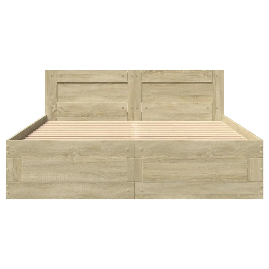 Giroletto Testiera Rovere Sonoma 120x200 cm Legno Multistrato