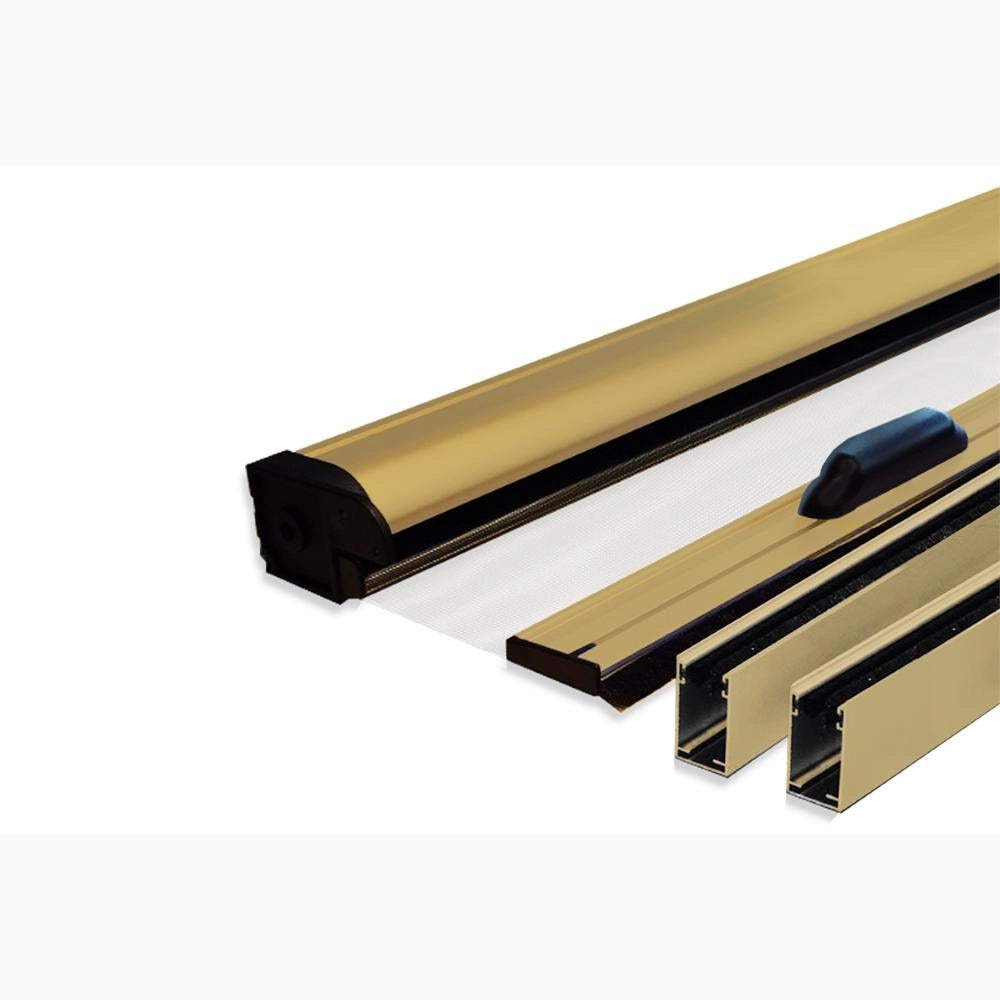 Zanzariera a Rullo Verticale in Fibra di Vetro Riducibile 100x170H cm Telaio Alluminio BRONZO