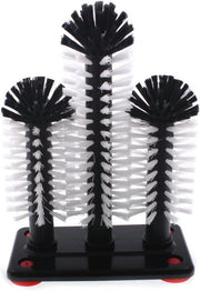 Set di pennelli per pulizia vetrata 18 cm e 25 cm - Set di 3 con morsetti - Utilizzo professionale