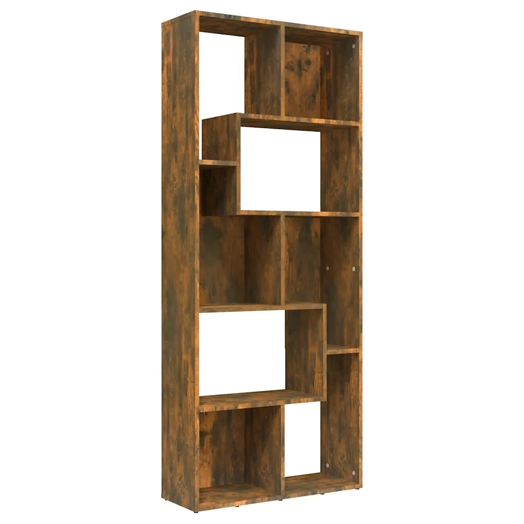 Libreria Rovere Fumo 67x24x161 cm in Legno Multistrato cod mxl 22929
