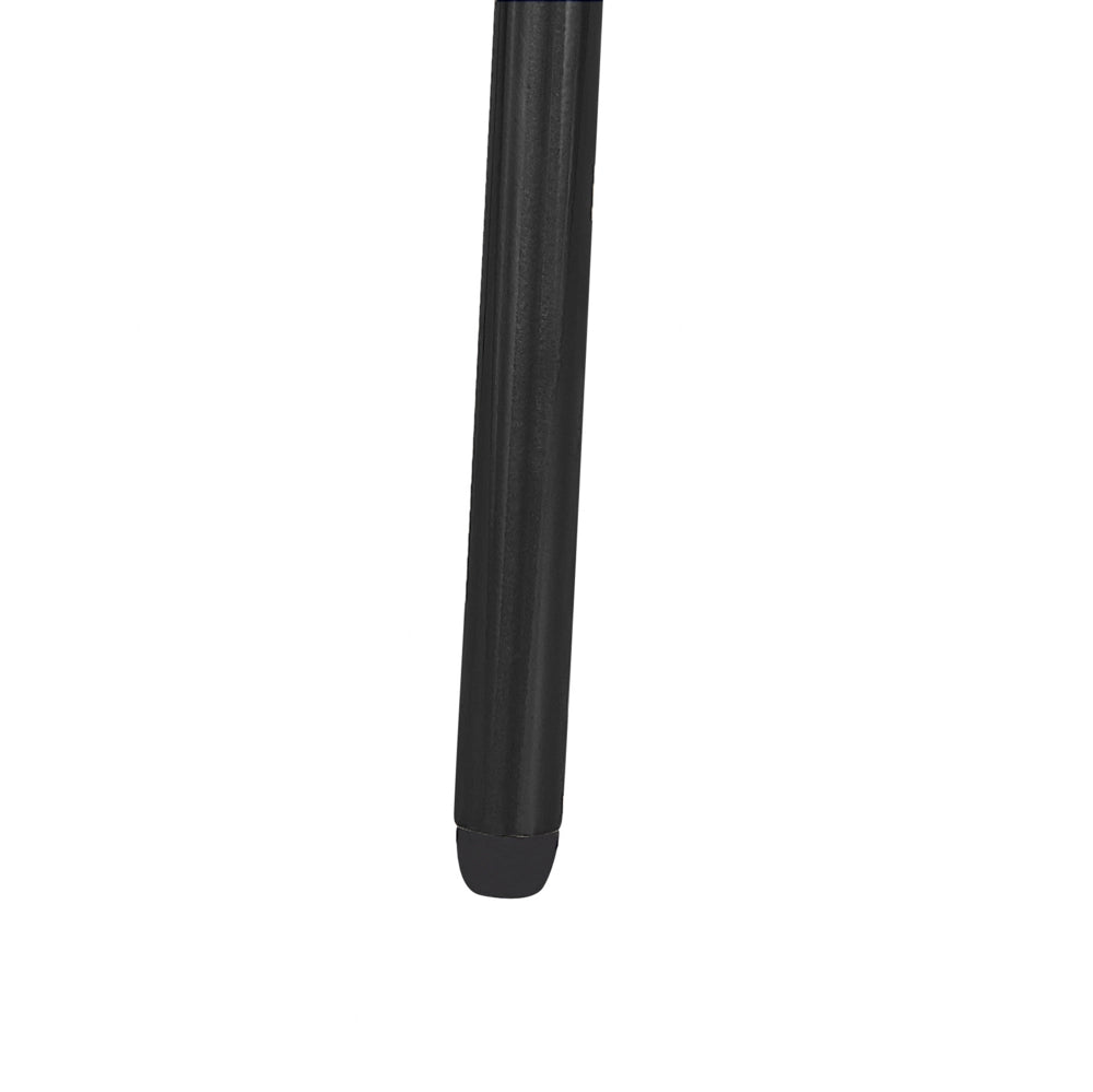 Set di 2 sedie da pranzo in filo di metallo Nero design ecopelle cuscino sedile Nero industriale moderno