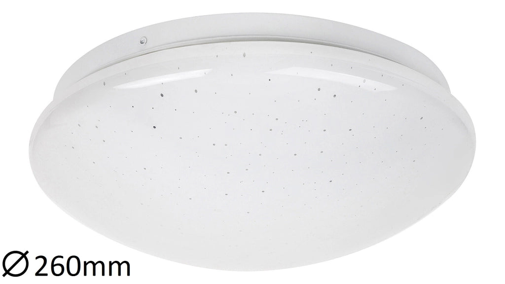 Plafoniera LED Rabalux Lucas rotonda 26cm 12W 4000K stellata