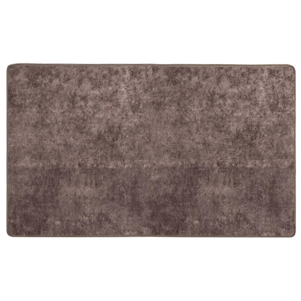 Runner Tappeto MARSA Grigio 80 x 150 cm Poliestere e PVC