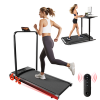 ZMH Tapis roulant domestico con schermo LED e telecomando barre di supporto pieghevoli