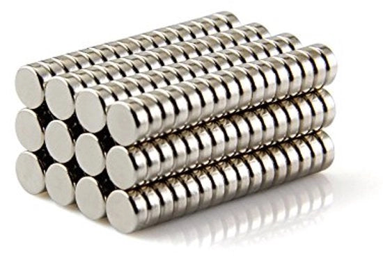 100 pezzi di magneti neodymium N52 a disco 6x3 mm | Magnetico per frigorifero, Magnetico per lavagna, Magnetico per lavagna bianca, Magnetico a disco, Piccoli magneti, Magnetici neodymium forti, Piccoli magneti mini, Tavola magnetica rotonda