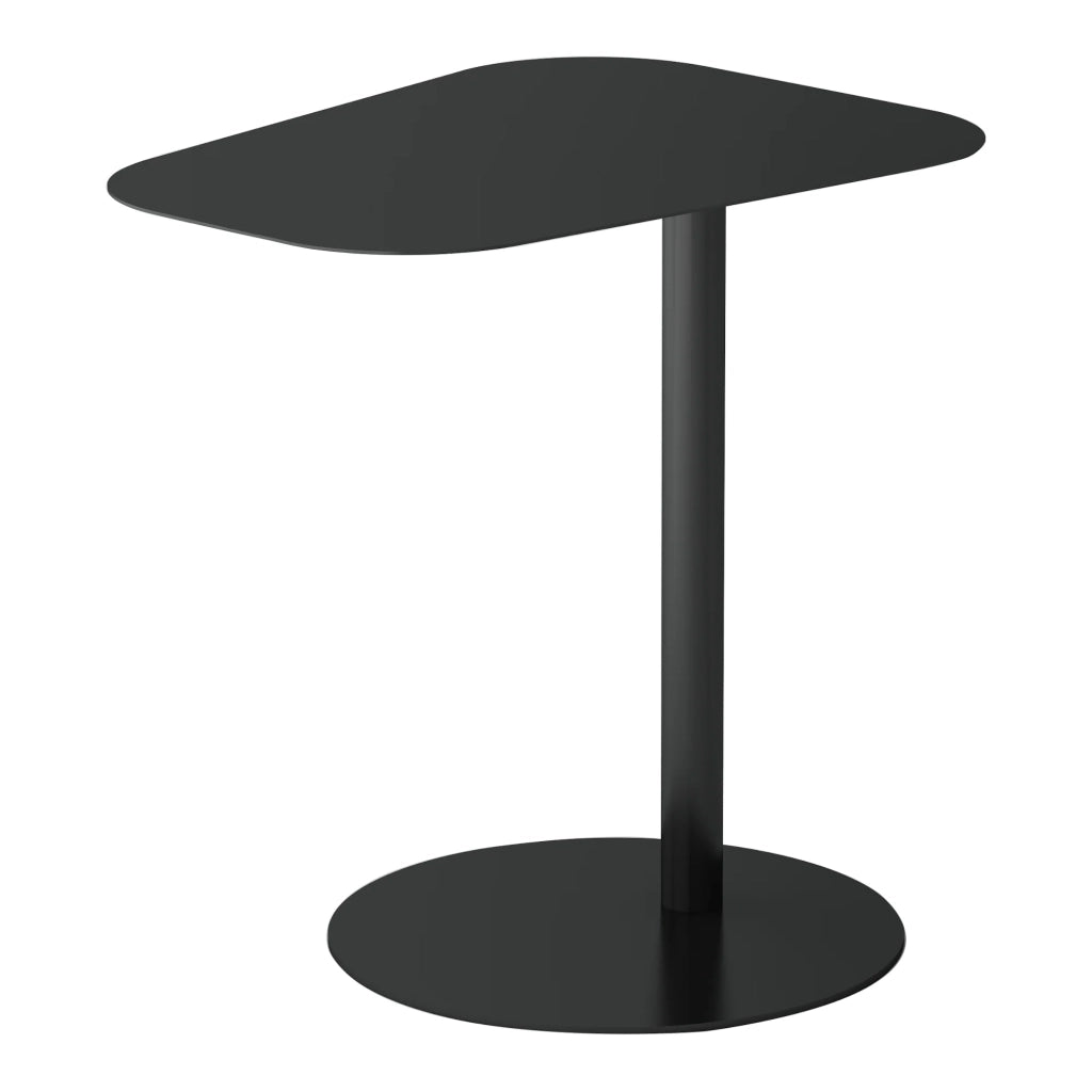 Tavolino laterale in metallo 50 x 50 x 38 cm nero opaco 03_0008624