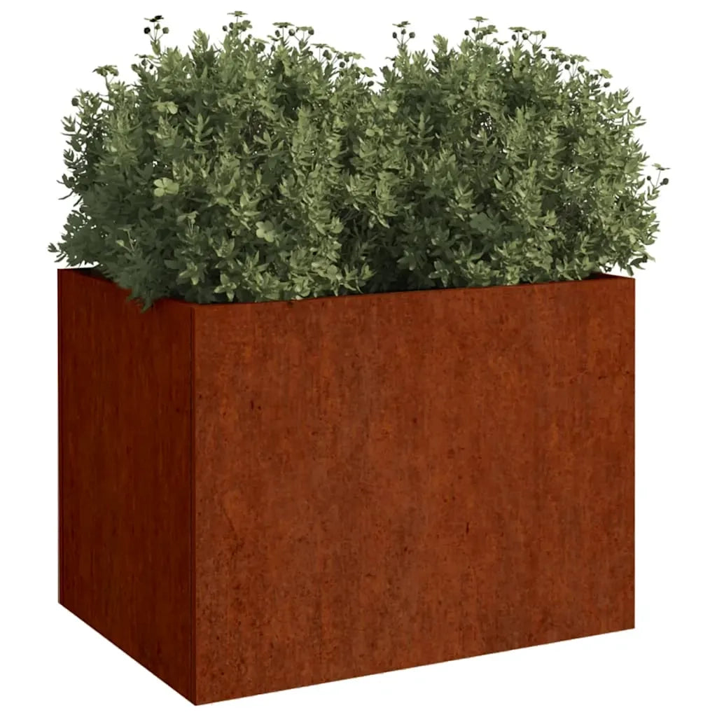 Fioriera 62x47x46 cm Acciaio Corten 821558