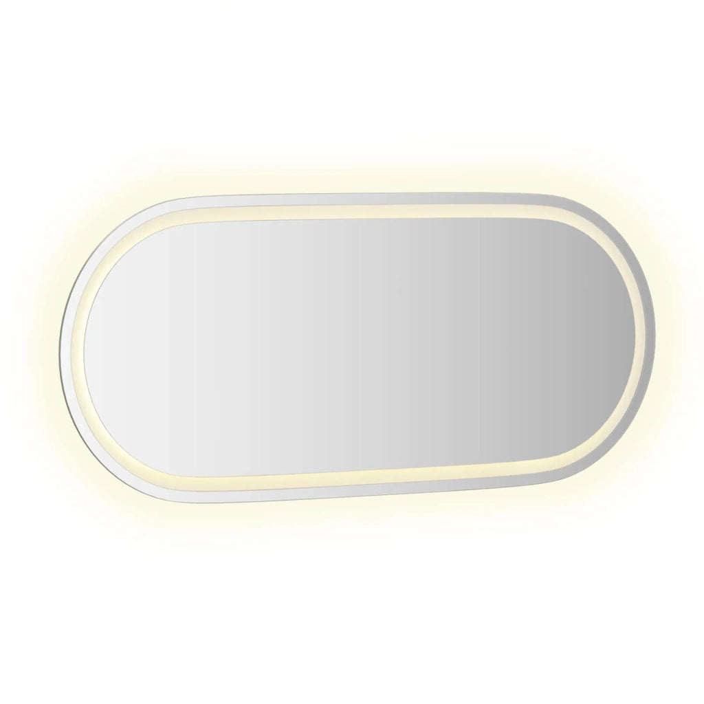 Specchio da bagno LED Trasparente 100 x 45 cm vetro temperato 42045855