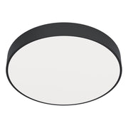 Plafoniera Contemporanea Zubieta A Acciaio Nero Led Integrato 14,6W 2700 6500K