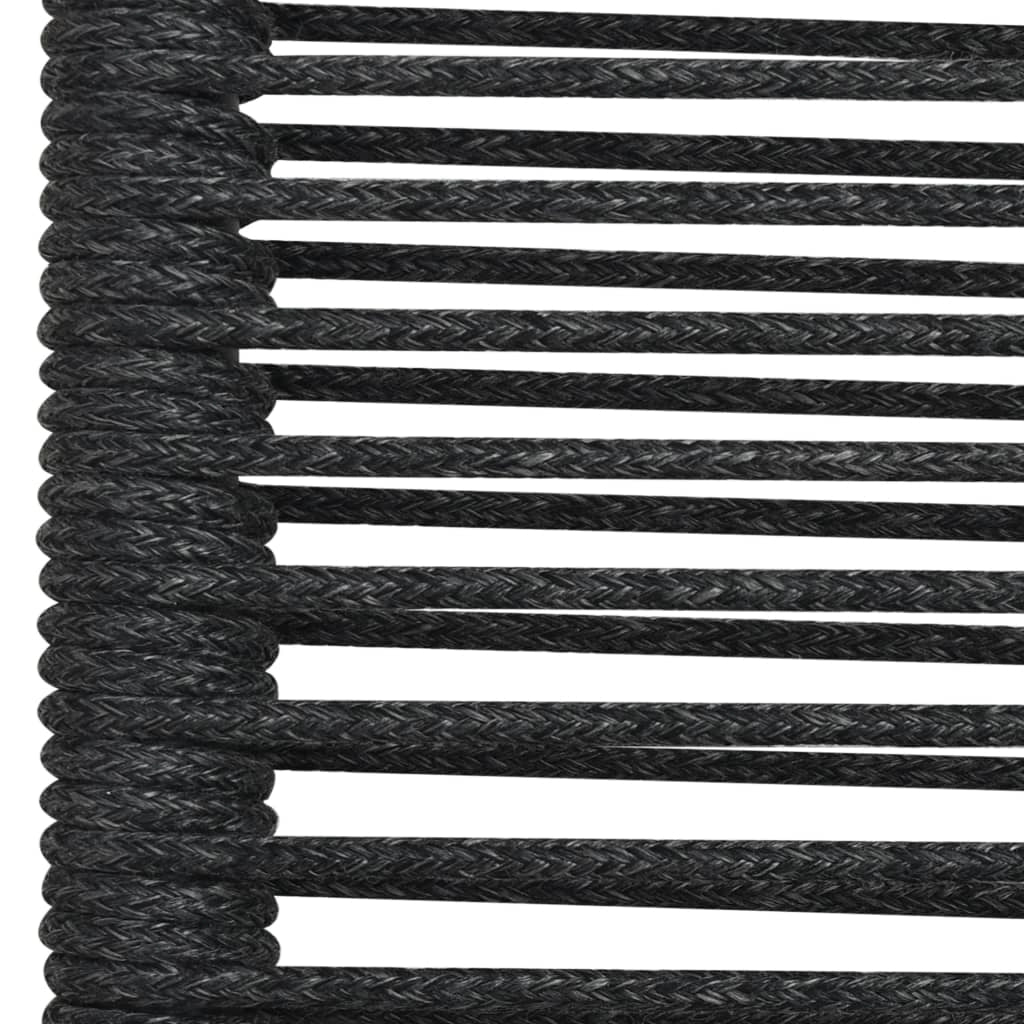 Set da pranzo da esterno 5 pezzi in corda di cotone e acciaio nero 02_0014656