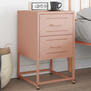 Comodino-Tavolino da notte Rosa 36x39x60,5 cm in Acciaio 733482
