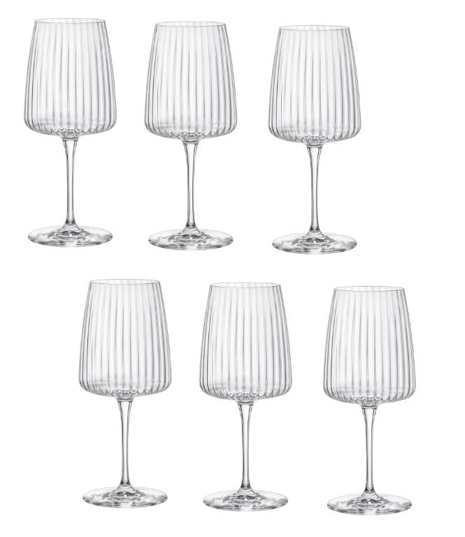 Set 6 Calici in Vetro Exclusiva Merolt Red Wine 53,5 cl Bormioli Rocco