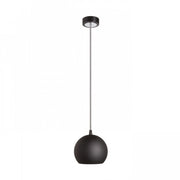 Lampadario COPA a sospensione nero vetro 230V E27 28W