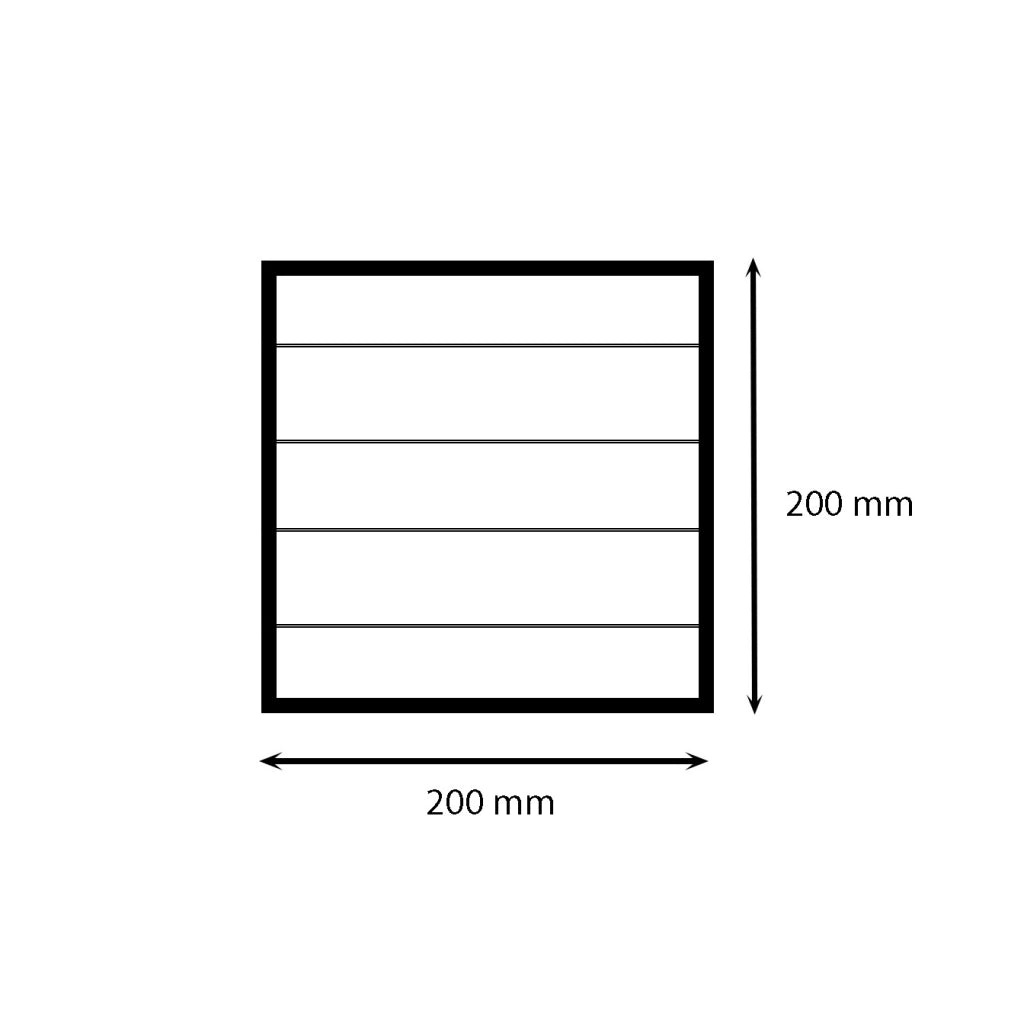 Griglia di aerazione quadrata / rettangolare in rame con retina : Dimensione - 145X145