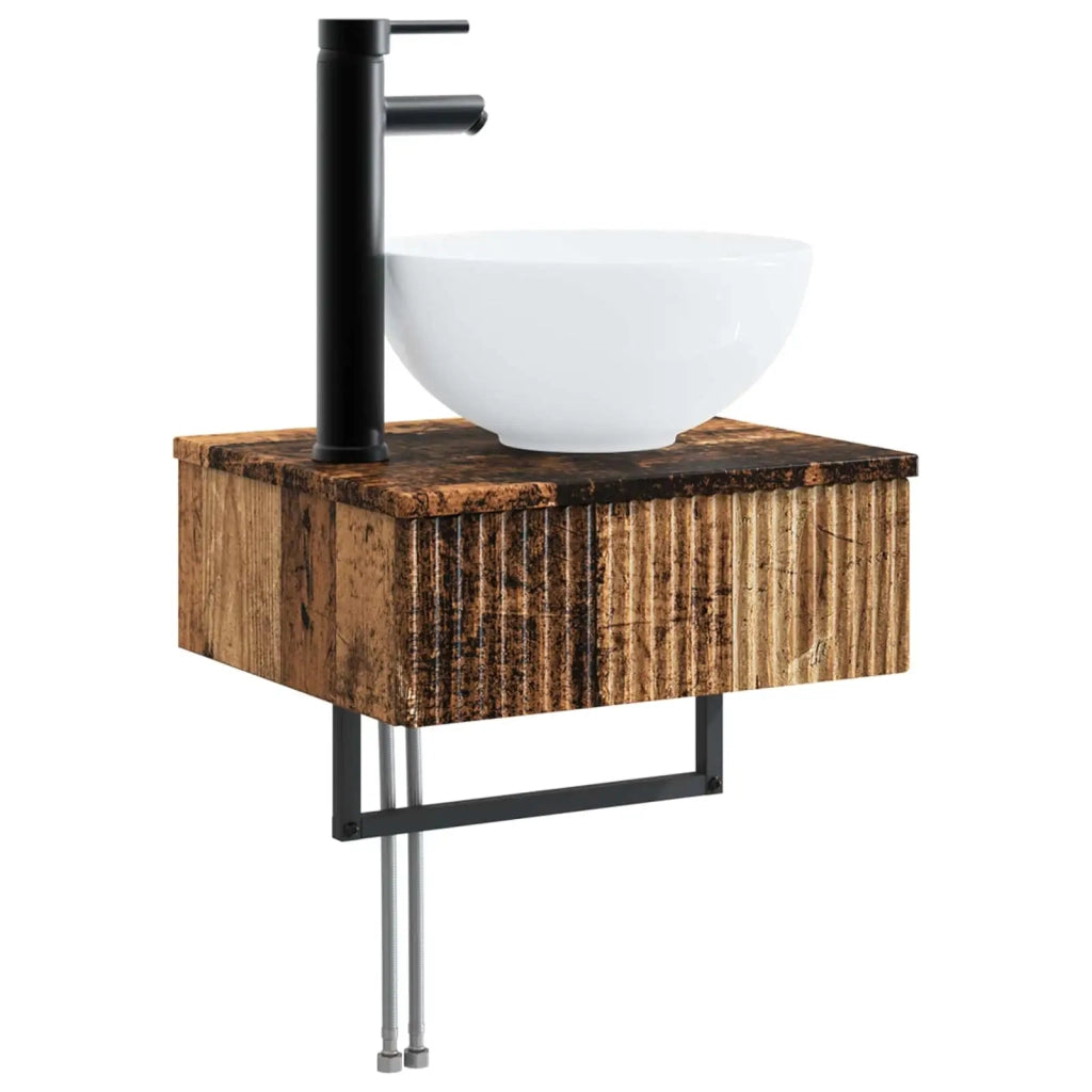 Lavabo da Parete Legno antico 40 x 35 x 39 cm CFW6164045