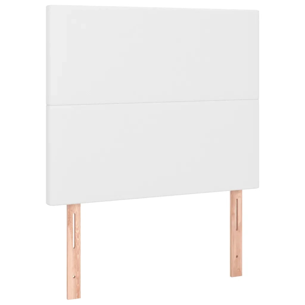 Testiera-Testata-Testiera Decorativa Bianca 80x5x118/128 cm in Similpelle 295299