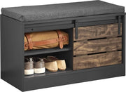 Cassettiere per Scarpe - Banca per Scarpe - Porta Scorrevole - Spazio di Stoccaggio - 80x48x35