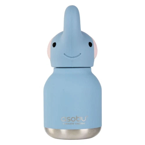 Mini Bestie Elefante- Borraccia termica da 200 ml con cannuccia