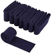 Fascia elastica a coste 8 pezzi - Stoffa di cotone stretch - 585 x 76 mm - Fascia elastica a coste - Per magliette in spugna - Progetti di cucito DIY - Stoffa