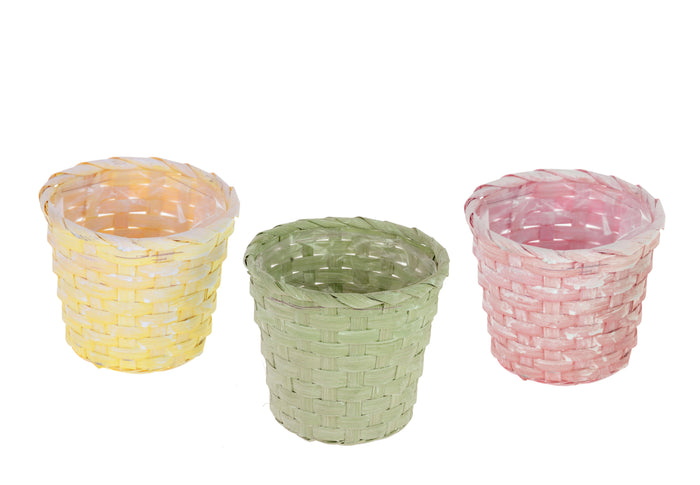 Set 9 Cesti in Vimini H 11,5 cm