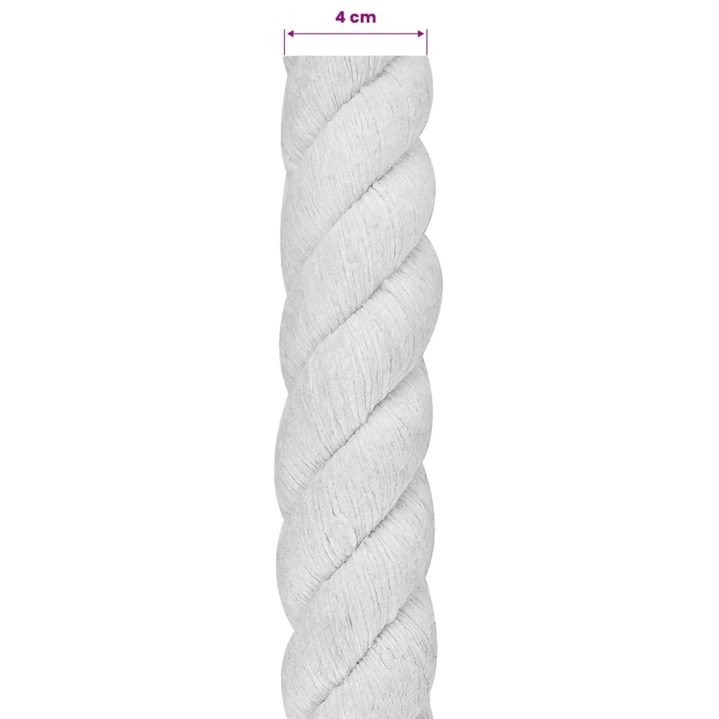 Corda Bianco 4 x 4 x 2500 cm Cotone 42011886