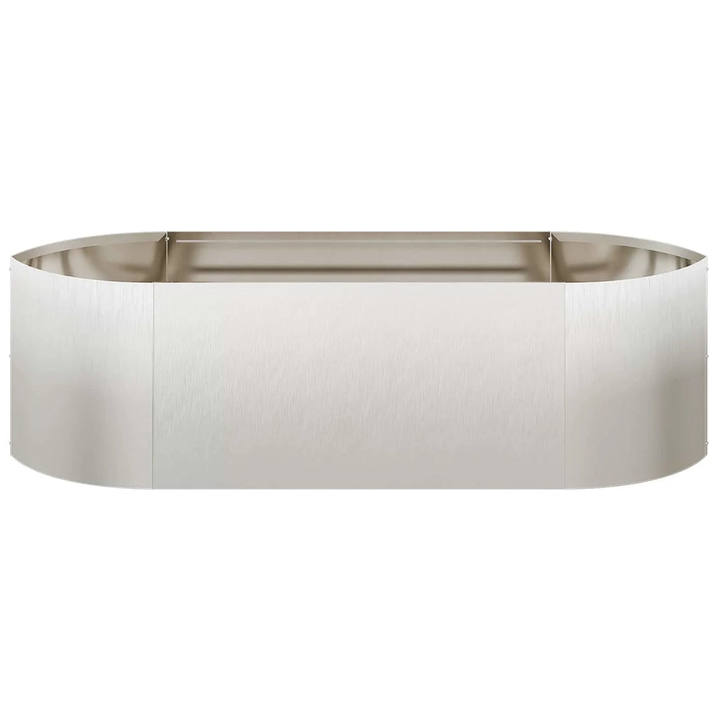 Letto rialzato da giardino Acciaio Inox 140 x 40 x 40 cm 8011716