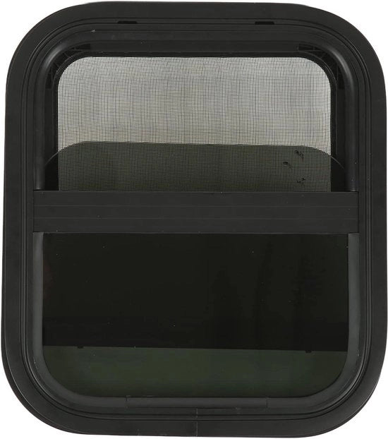 Finestra scorrevole con schermo 440mm H 390mm L protezione dalla privacy in vetro resistente all'urto e impermeabile all'acqua per finestre di caravan e camper.
