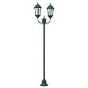 Lampada da giardino vintage in alluminio spazzolato 68 x 20 x 235 cm design senza tempo atmosfera accogliente alluminio verde 02_0058416