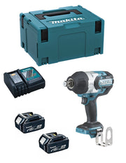 Avvitatore ad Impulsi MAKITA DTW1001RTJ (2 x 5,0 Ah + DC18RC + MAKPAC 3)