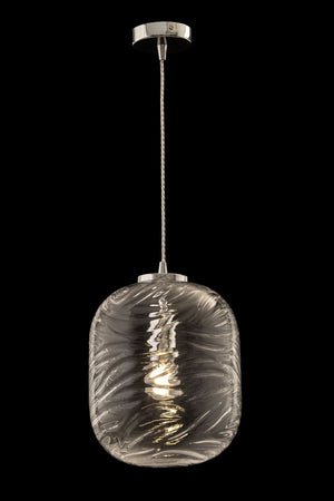 Lampada pendente Pendant in Metallo Dunas Cromo