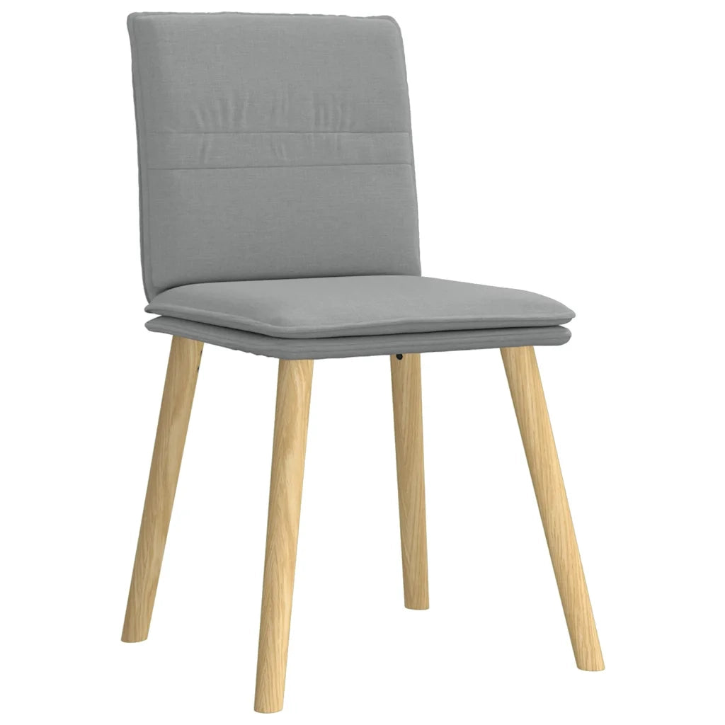 vidaXL Sedie da Pranzo 6 pz Grigio Chiaro in Tessuto