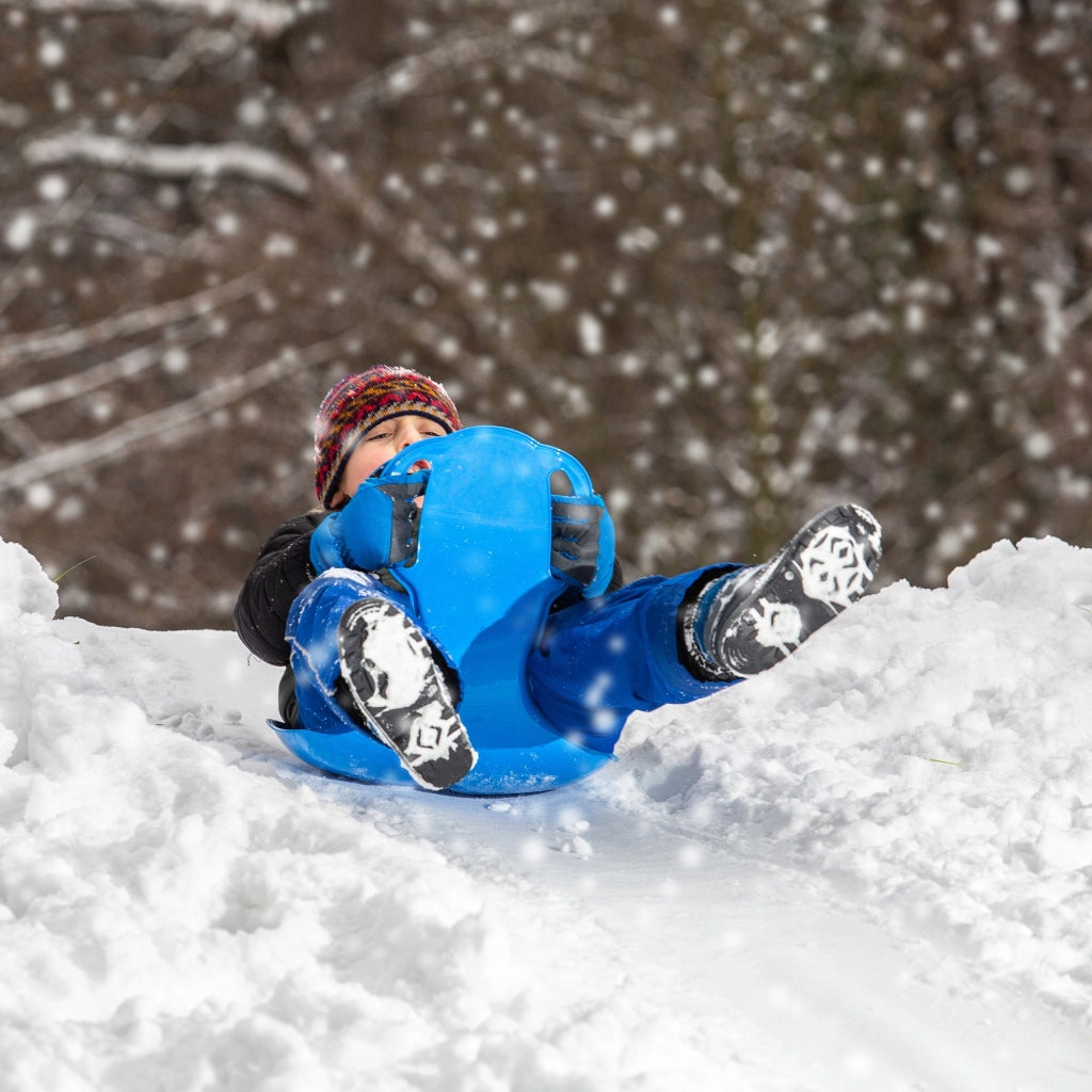 Slittino per bambini KADAX, scivolo da discesa, mela, plastica, mela, resistente alla neve