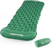 Schiene di sonno Leggera schiene di sonno singola Piuma gonfiabile per escursioni, campeggio, viaggi a piedi, outdoor (verde)