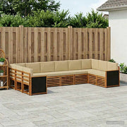 Set di divani da esterno 7 pz Naturale 3384884