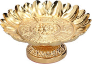 Piatti per offerte buddiste - Foglio per tempio - Piatto per frutta stile retro - Piattaforma decorativa in lega duratura - Offerte per tempio - Decorazione per la casa - Piatto per frutta