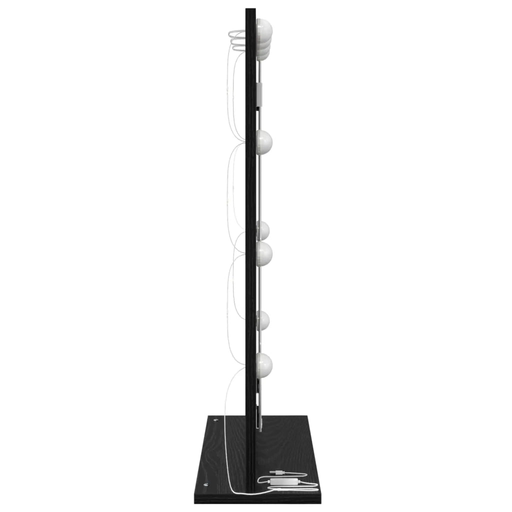 Specchio da Vanit¨¤-Specchio da Trucco Rovere Nero 70 x 50 x 18 cm
