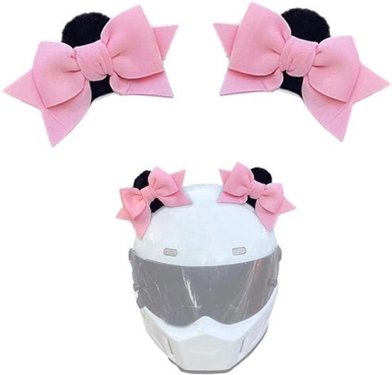 Accessori per casco decorativo - orecchie tridimensionali per gatti - rimovibili - orecchie di peluche - casco per motociclisti - accessori per gioielli - decorazioni - adatto a - rosso - accessori per casco.