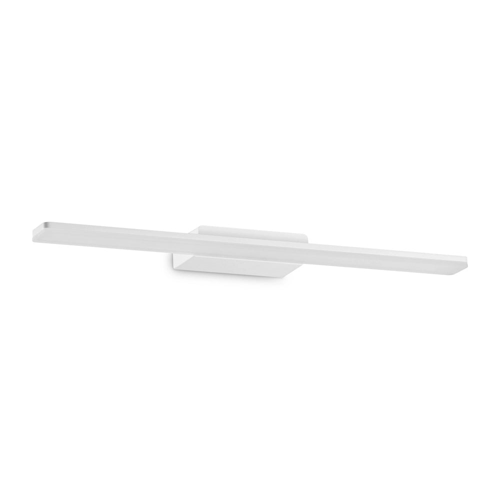 Applique Moderna Make-Up Alluminio Bianco Led 18W 3000K Luce Calda
