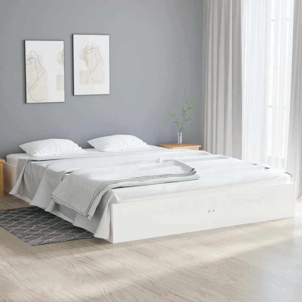 Giroletto Bianco in Legno Massello 135x190 cm Double 820078