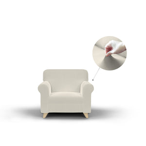 Copridivano Elasticizzato 3 Posti in Poliestere Dahlia Panna