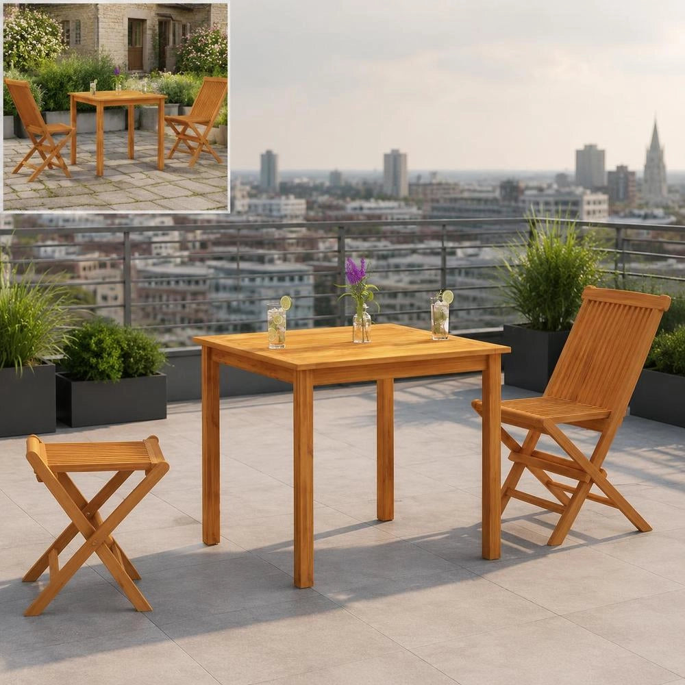 Garden Table 85x85x74 Cm Solid Acacia Wood