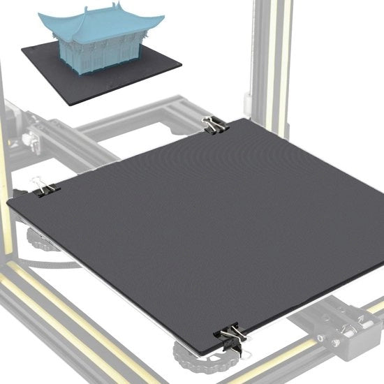 Piattaforma per Stampante 3D - Superficie di Costruzione - Lettore - 235 x 235 x 4 mm - Adatto per Ender 3/3S - Sottoscala Riscaldato