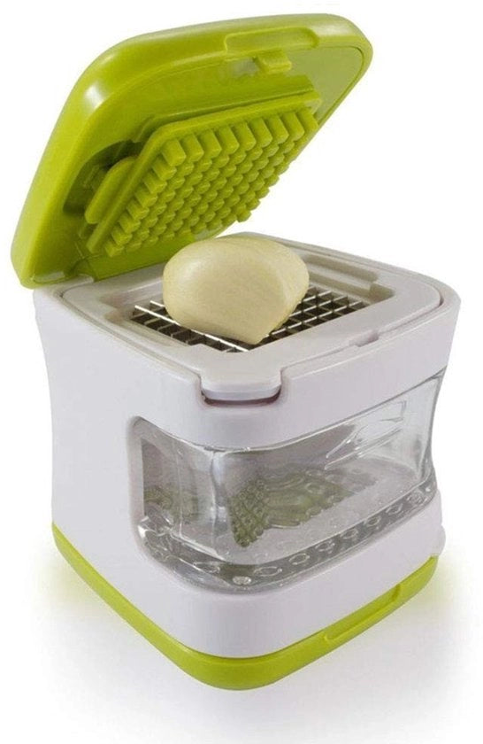 Macchina per Minestra di Aglio di Alta Qualità - Raspante - Affettatrice - Minutiera - Sostenibile - In Acciaio Inossidabile - Facile da Pulire - Aiuto per la Cucina