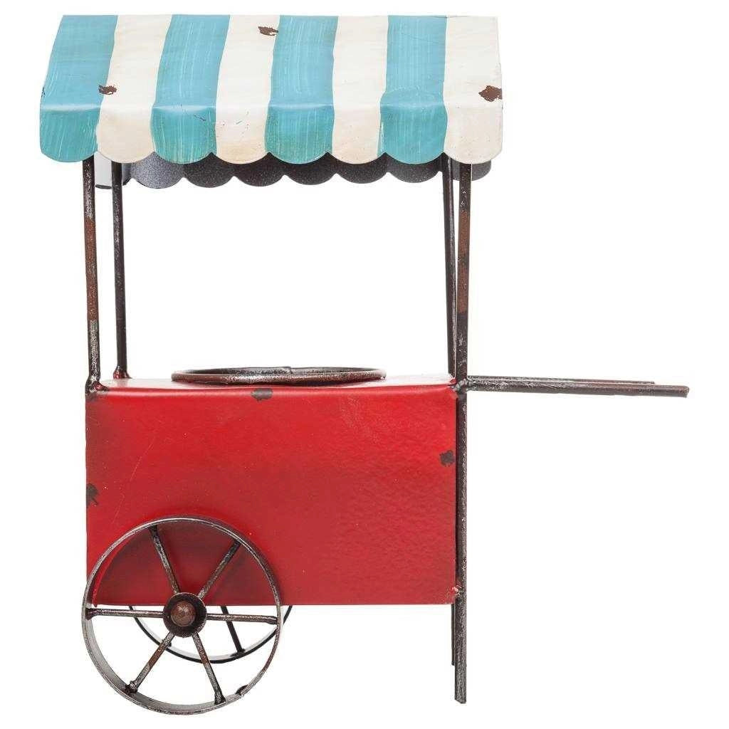 Carrello portafiori in metallo 24,5x15x28,5h