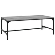 Tavolino da Salotto-Tavolino da soggiorno Grigio Sonoma 100x50x35cm Legno Multistrato