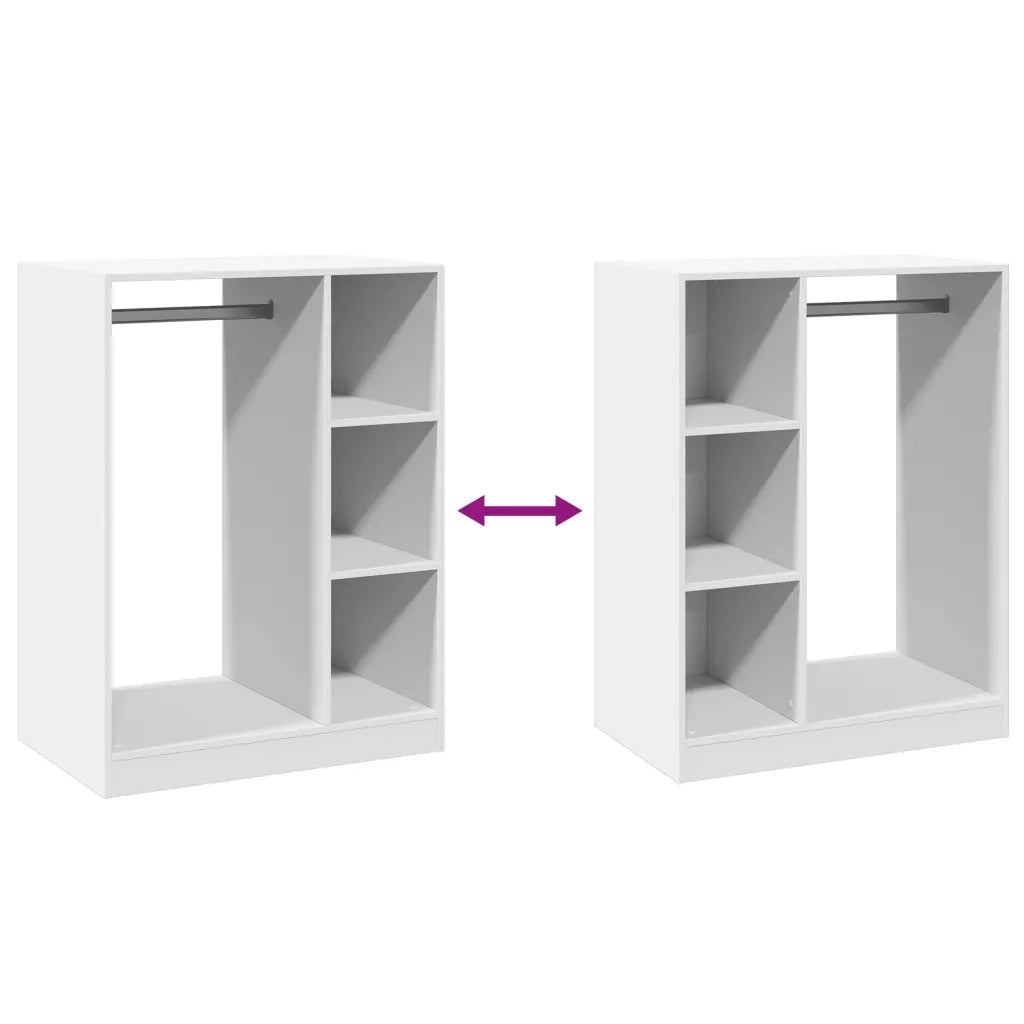 Armadio Bianco 77x48x102 cm in Legno Multistrato CFW5340769