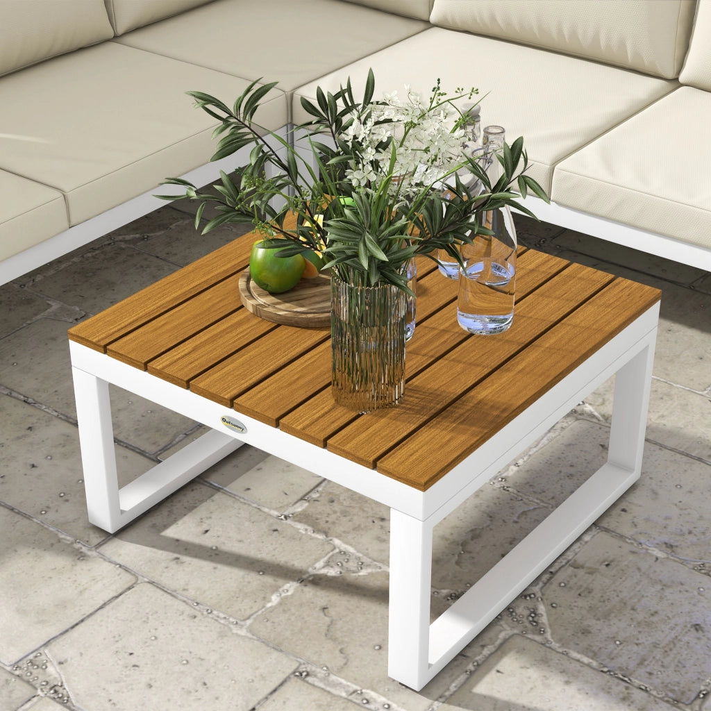 Set Divano Esterno 2 Pezzi Angolare con Cuscini ¨C Zephmum ¨C Crema