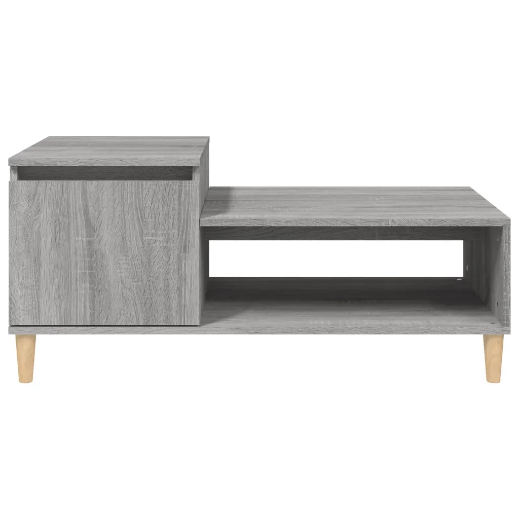 Tavolino da Salotto-Tavolino da soggiorno-Tavolo grigio sonoma 100x50x45cm Legno Multistrato 622563