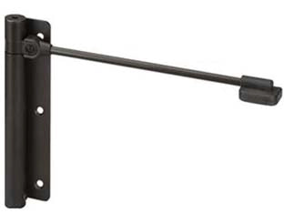 CHIUDIPORTA ERCOLE ACCIAIO ZINCATO NERO- - mm.170x39x225 - montaggo lato sinistro - 2 pezzi ALDEGHI